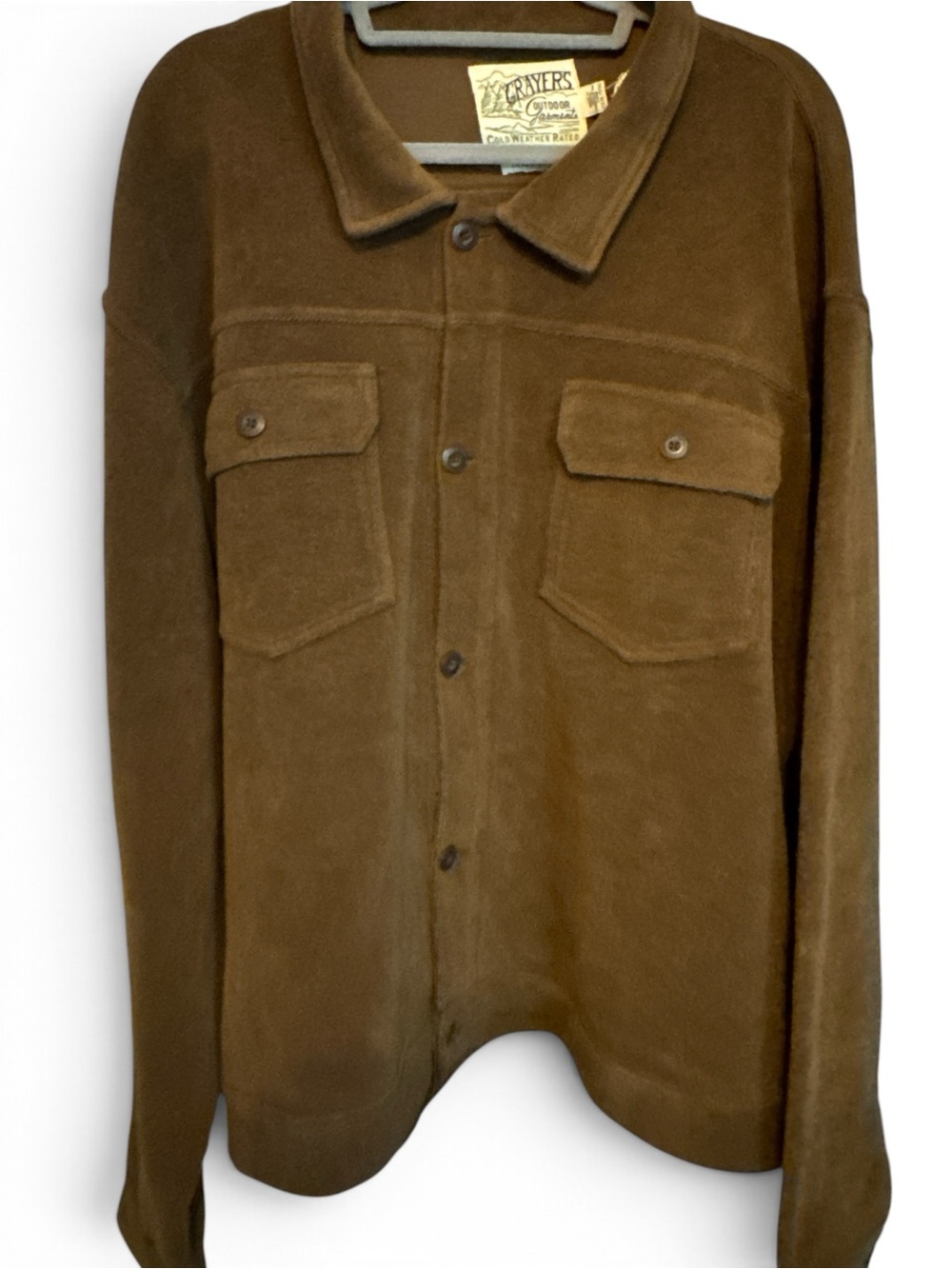 Grayers Outdoor Garments Brown Cold Weather Shirt Jacket Size Xxxl